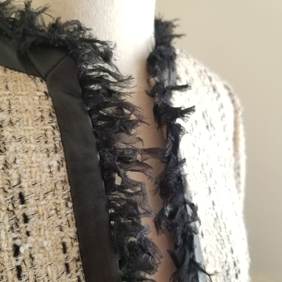 Vintage Escada Tweed Suit Set, silk fringe - Picture 2 of 3